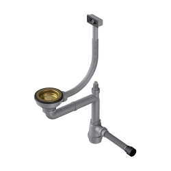 Арматура для одночашевых моек со скрытым переливом OMOIKIRI WK-1-S-AB античная бронза