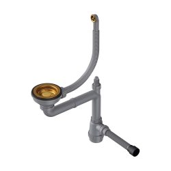 Арматура для одночашевых моек с круглым переливом OMOIKIRI WK-1-R-AB античная бронза