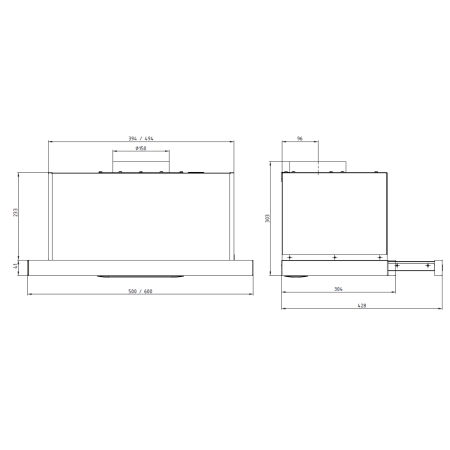 Встраиваемая вытяжка ELIKOR Slide Glass 60П-1000 белый/бел
