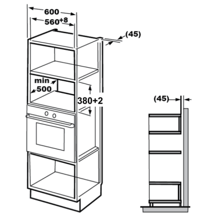 Встраиваемая микроволновая печь KUPPERSBERG HMW645B