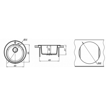 Врезная мойка Florentina НИКОСИЯ Серый шёлк