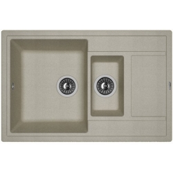 Врезная мойка Florentina ЛИПСИ-780К Серый шёлк