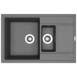 Врезная мойка Florentina ЛИПСИ-780К Черный