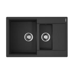 Врезная мойка OMOIKIRI Daisen 78-2T BL TETOGRANIT/черный