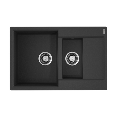 Врезная мойка OMOIKIRI Daisen 78-2T BL TETOGRANIT/черный