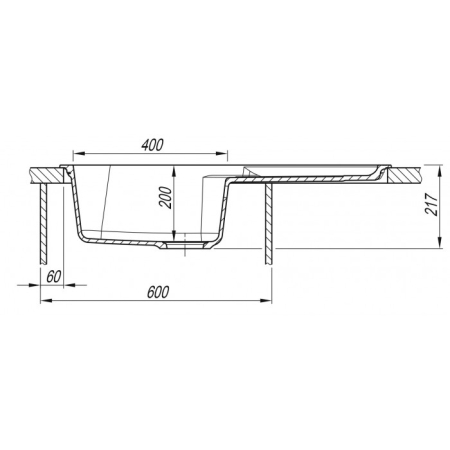 Врезная мойка Florentina АРОНА-860 Бежевый