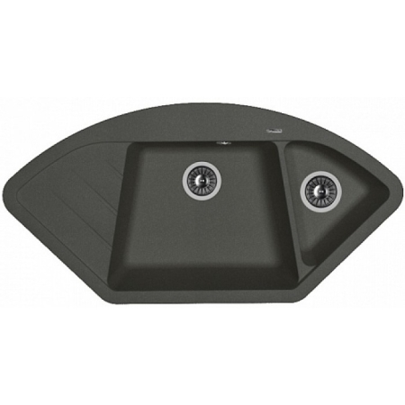 Врезная мойка Florentina ВЕСТА Черный