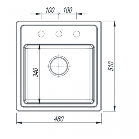 Врезная мойка комбинированная Florentina Комби-480 Жасмин