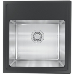 Врезная мойка комбинированная Florentina Комби-480 Антрацит