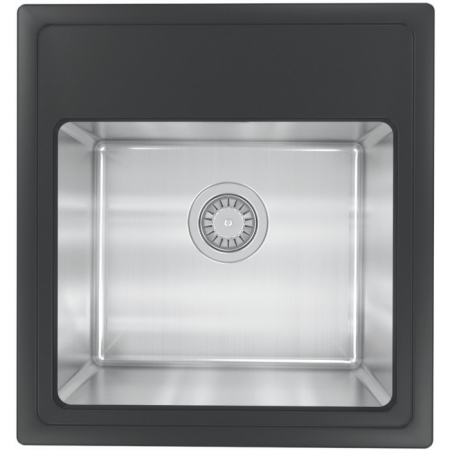 Врезная мойка комбинированная Florentina Комби-480 Антрацит