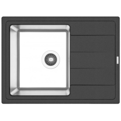 Врезная мойка комбинированная Florentina Комби-650 Антрацит