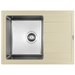 Врезная мойка комбинированная Florentina Комби-650 Шампань