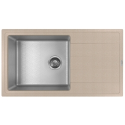 Врезная мойка комбинированная Florentina Комби-860 Песочный