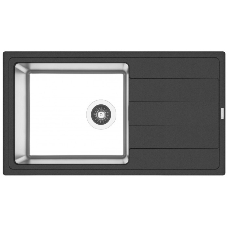 Врезная мойка комбинированная Florentina Комби-860 Антрацит