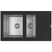 Врезная мойка комбинированная Florentina Комби-860К Антрацит