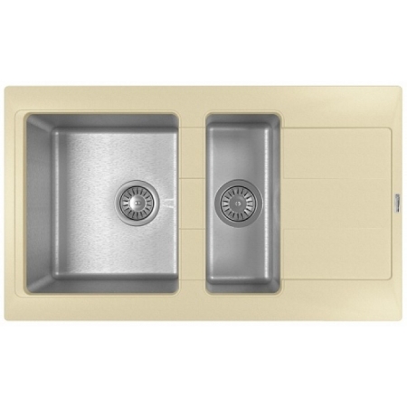 Врезная мойка комбинированная Florentina Комби-860К Шампань