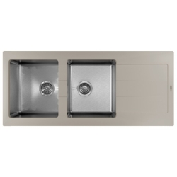 Врезная мойка комбинированная Florentina Комби-1160 Грей
