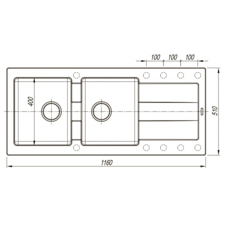 Врезная мойка комбинированная Florentina Комби-1160 Грей