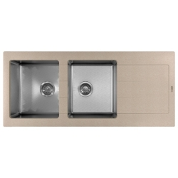 Врезная мойка комбинированная Florentina Комби-1160 Песочный