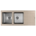 Врезная мойка комбинированная Florentina Комби-1160 Песочный