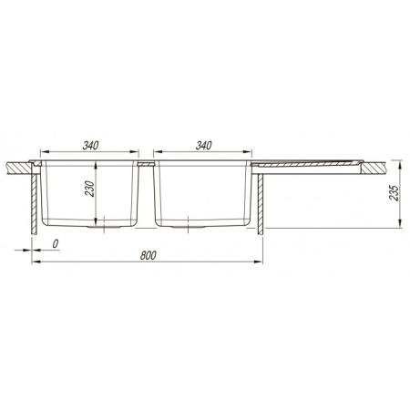 Врезная мойка комбинированная Florentina Комби-1160 Песочный