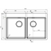 Врезная мойка Florentina Логика-НМ 800.510.20.10 Нержавеющая сталь