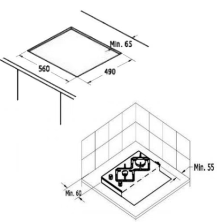 Газовая варочная поверхность History HGE643CFBK