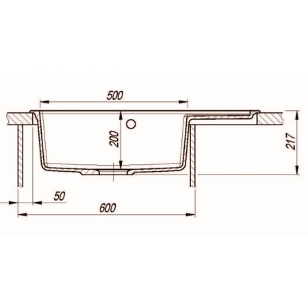 Врезная мойка Florentina РОССАНА-780 Шампань