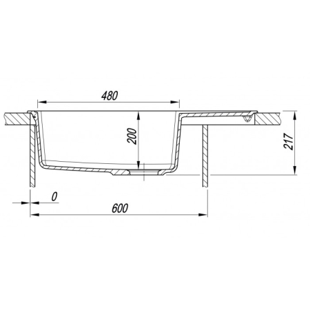 Врезная мойка Florentina ЛИПСИ-780XL Антрацит