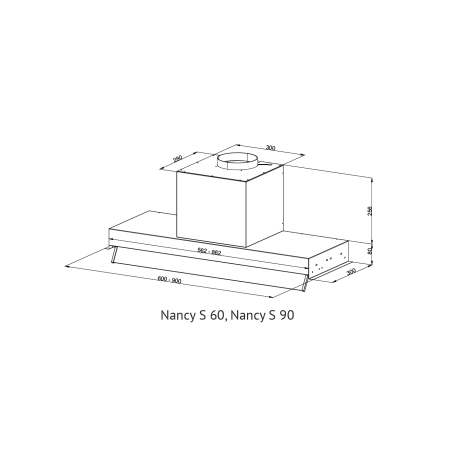 Полновстраиваемая вытяжка KUPPERSBERG NANCY S 90 Black