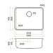 Мойка подстольный монтаж OMOIKIRI Omi 53-U/I ULTRA-GB графит