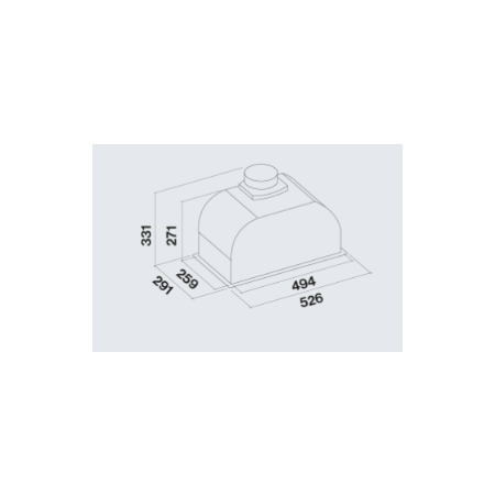 Полновстраиваемая вытяжка Falmec GRUPPO INCASSO PLUS 50 WH