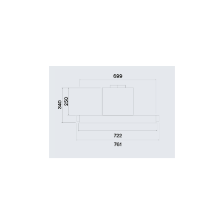 Полновстраиваемая вытяжка Falmec PARALLEL BLACK 70