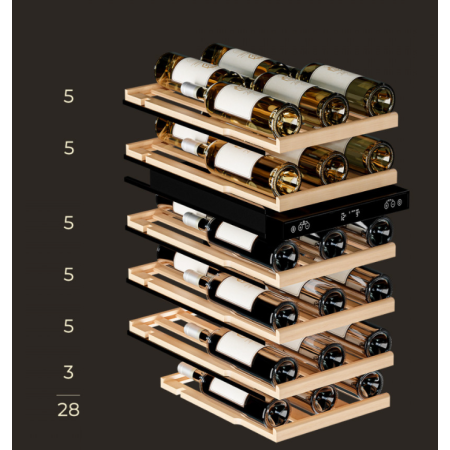 Встраиваемый под столешницу винный холодильник Meyvel  MV28NH-KBT2