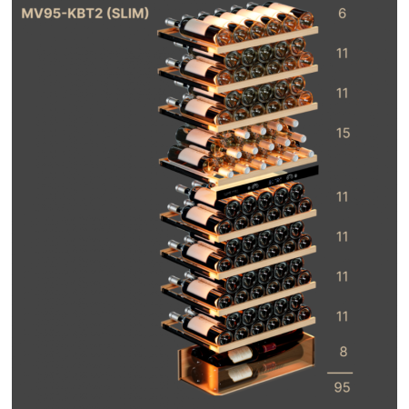 Встраиваемый винный холодильник Meyvel MV95-KBT2 (Slim)