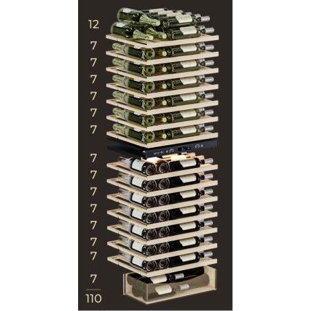 Встраиваемый винный холодильник Meyvel MV110-KST2 (Slim)