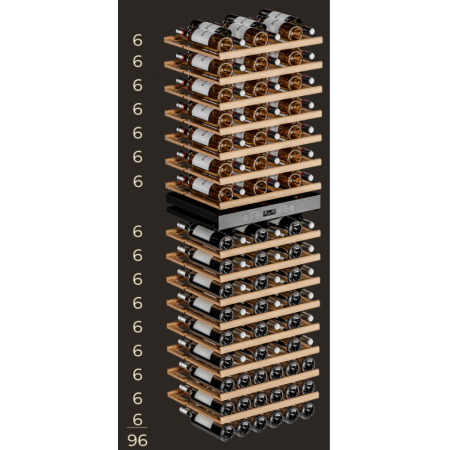 Встраиваемый в колонну винный холодильник Meyvel MV83-KBB2
