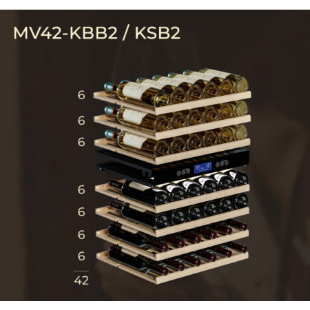 Встраиваемый в колонну винный холодильник Meyvel MV83-KSB2