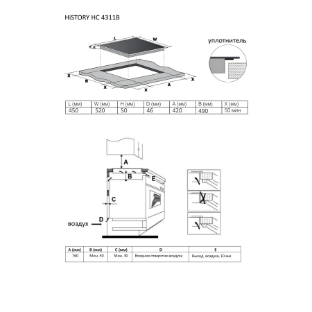 Электрическая варочная поверхность History HС4311BBK