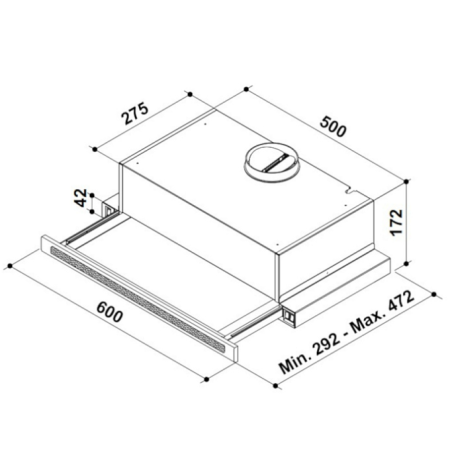 Встраиваемая вытяжка KORTING KHP6637GNX