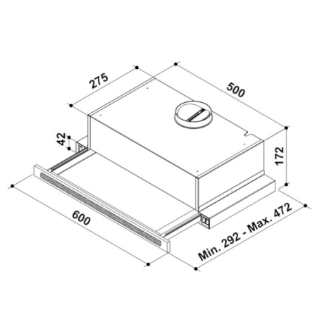 Встраиваемая вытяжка KORTING KHP6637GWX