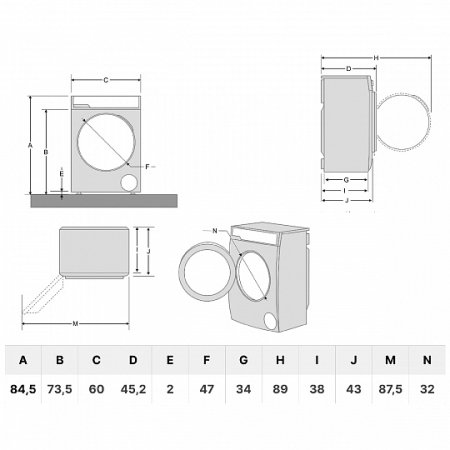 Соло стиральная машина KORTING KWM42IL1267