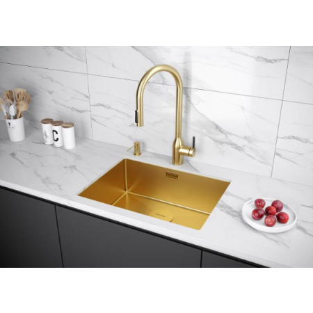 Смеситель 3 в 1 Paulmark UNIVERSAL брашированное золото