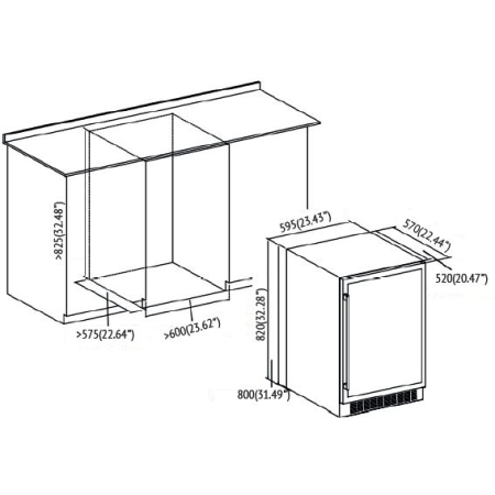 Встраиваемый винный холодильник KUPPERSBERG RBW86