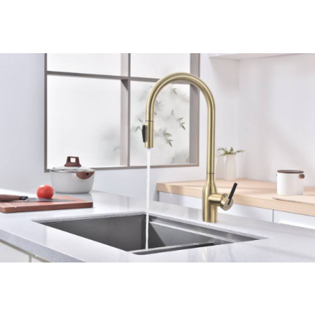 Смеситель 3 в 1 Paulmark UNIVERSAL светлое золото