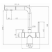 Смеситель 3 в 1 Paulmark SERPENTINE антрацит