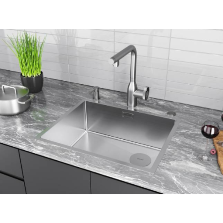 Смеситель 3 в 1 Paulmark URBAN брашированная сталь