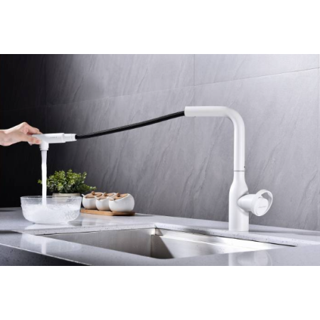 Смеситель 3 в 1 Paulmark URBAN белый матовый