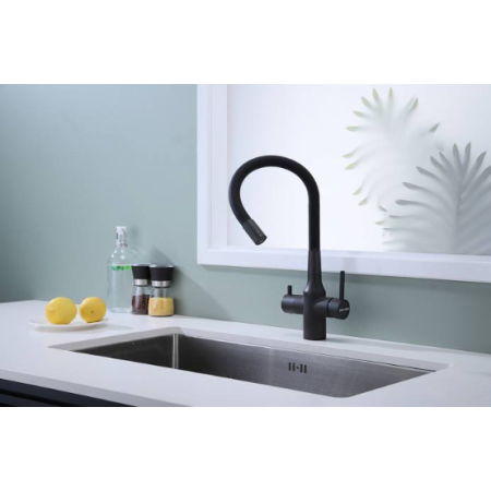 Смеситель 3 в 1 Paulmark SALIX антрацит