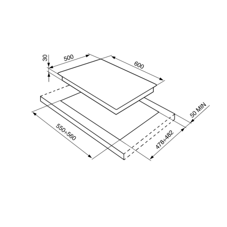 Газовая варочная поверхность SMEG SPR864BGH
